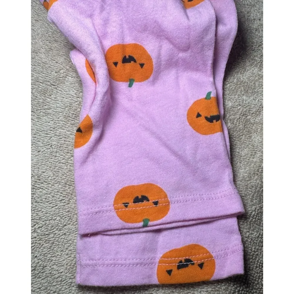 Long Sleeve T-Shirt Girls Kids XL (14-16) Pink with Pumpkin Face NWT Halloween